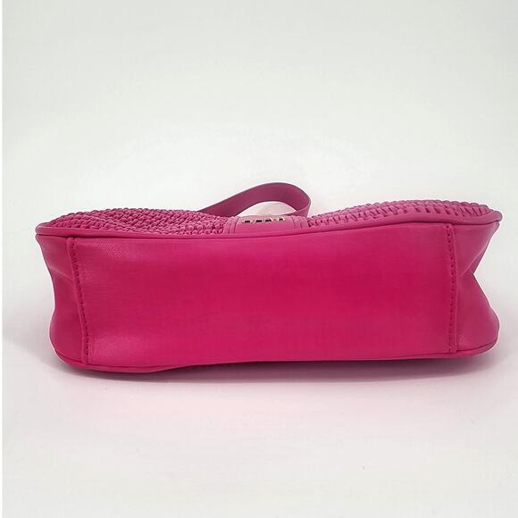 Aldo Barbie Pink Faux Leather Ruched Shoulder Bag - Picture 5 of 13